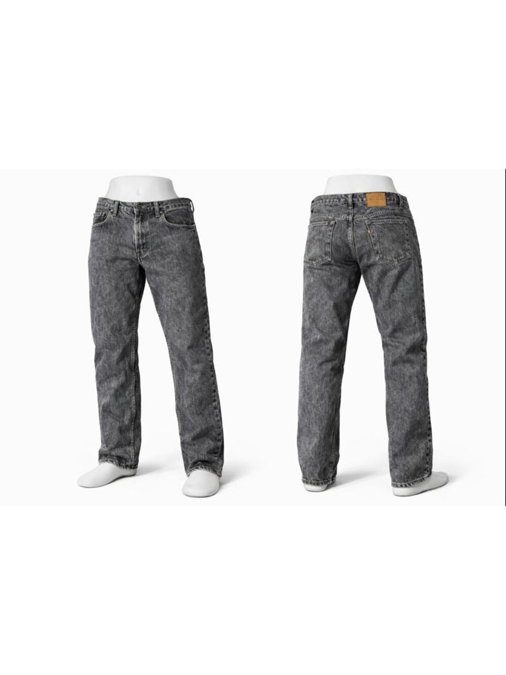Levi’s 540 Orange Tab Relaxed Fit Black Gray Jeans Men’s 38x34 USA Made vintage